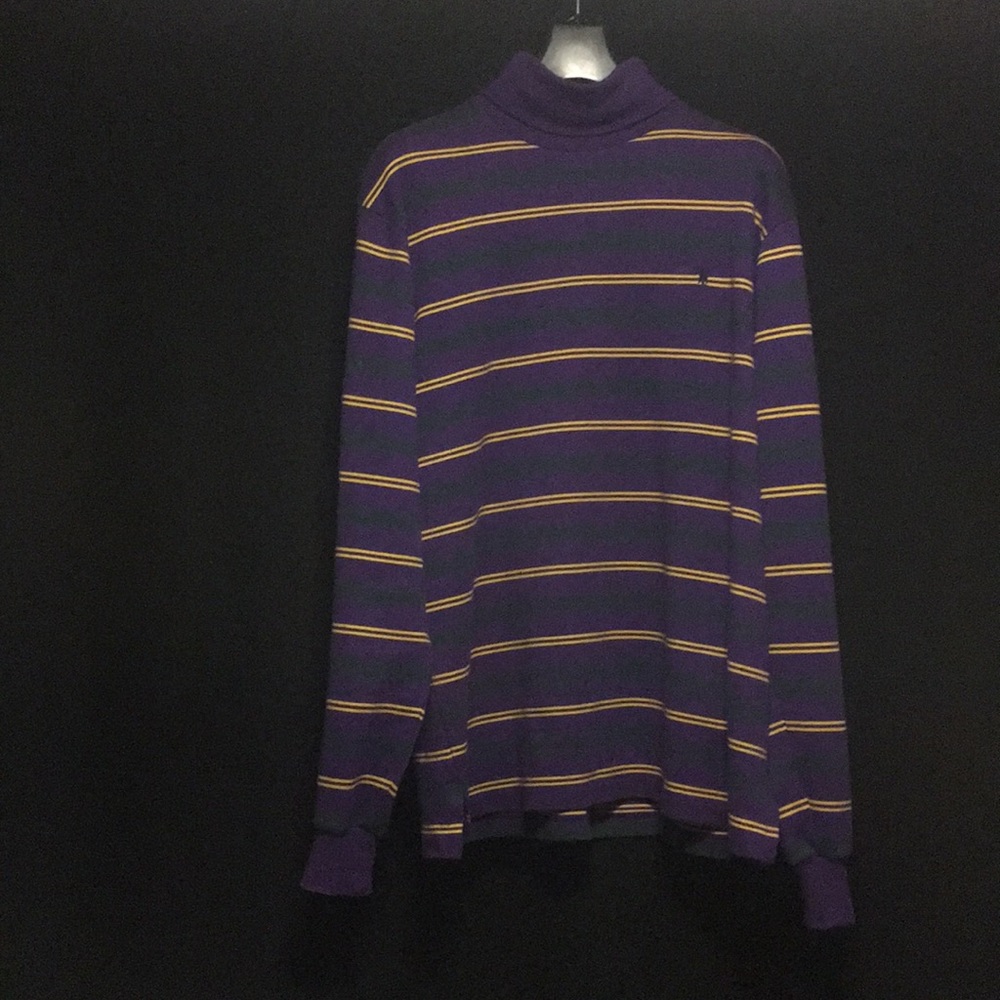 vtg polo ralph lauren striped turtleneck